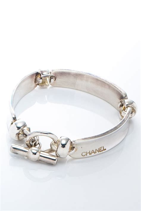 chanel bracelet silver|Chanel sterling silver bracelets.